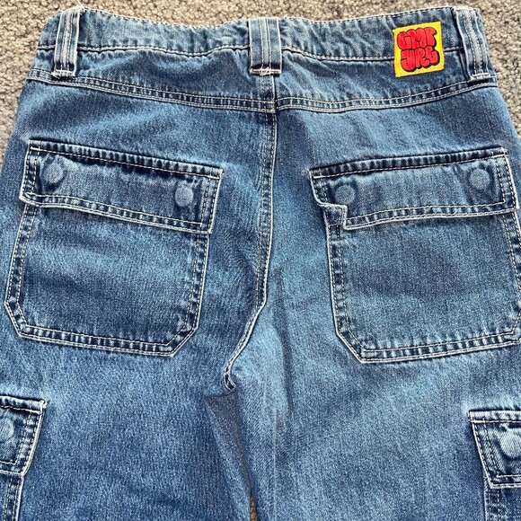 EMPYRE KIDS SKATE SK8 CARGO BLUE DENIM  JEANS - BOYS SIZE 27 - Picture 7 of 14
